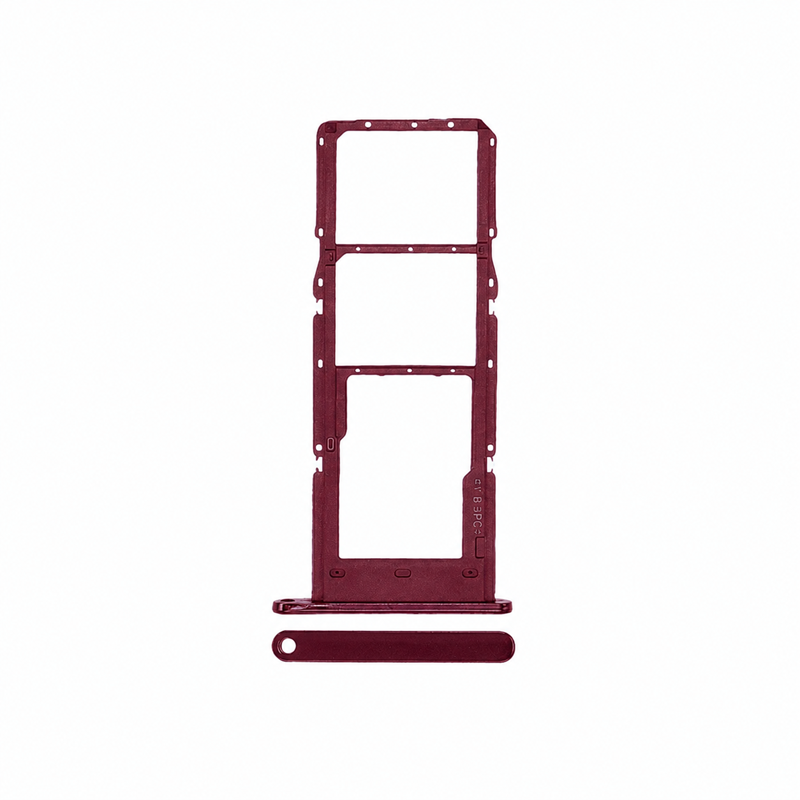 Dual Sim Tray Compatible for Samsung Galaxy A14 (A145P / 2023) - Dark Red